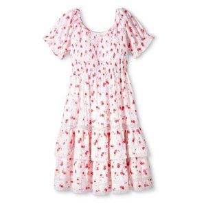 LoveShackFancy Cosette Smocked Puff Sleeve Dress